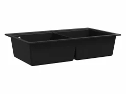 Sale Fregadero de cocina bajo encimera de granito de dos cubetas Fregadero