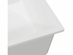 Fregadero de cocina 54 x 44 x 20 cm Granito Blanco