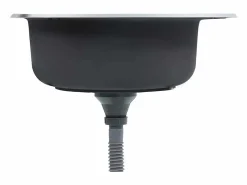 Outlet Fregadero de cocina con colador y sifón de acero inoxidable Plateado