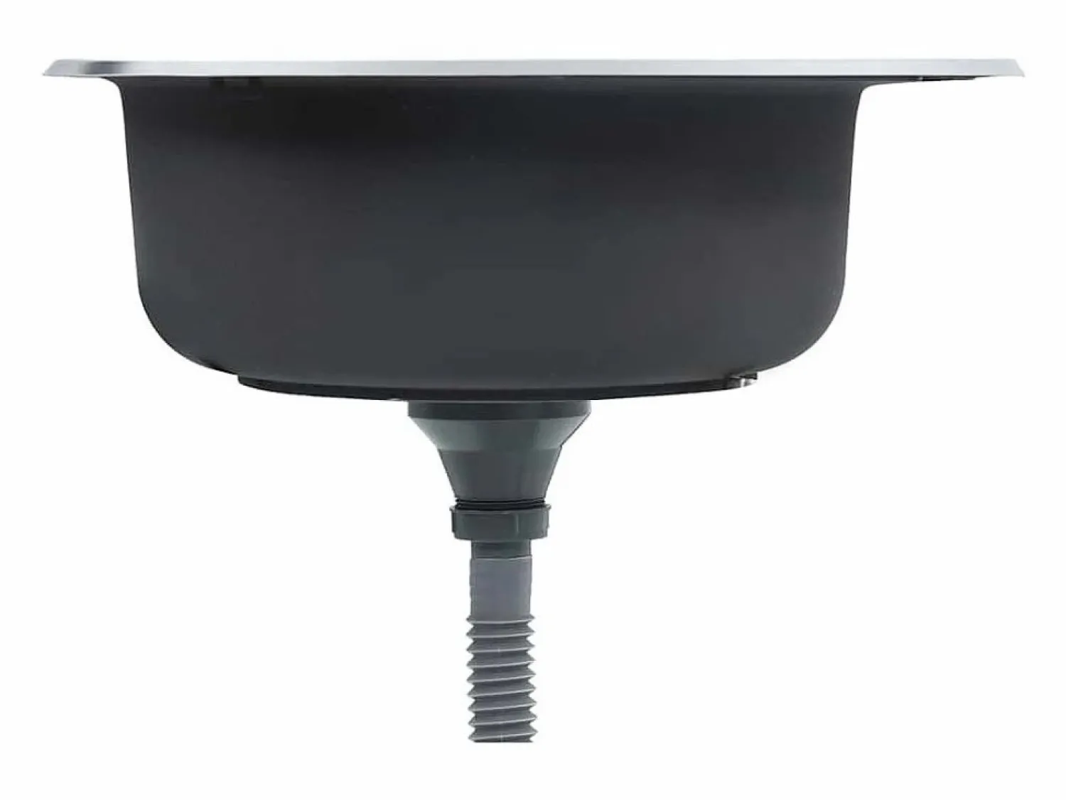 Outlet Fregadero de cocina con colador y sifón de acero inoxidable Plateado