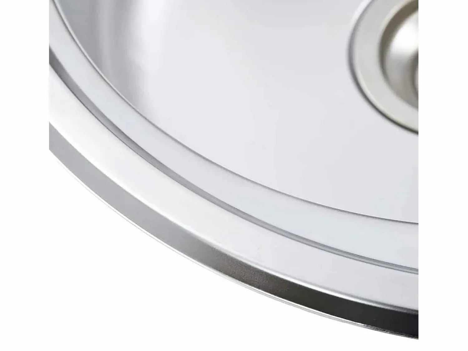 Outlet Fregadero de cocina con colador y sifón de acero inoxidable Plateado