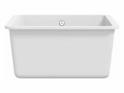 Outlet Fregadero de cocina con un seno granito ES461814 Blanco