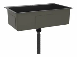 Fregadero de cocina de acero inoxidable hecho a mano