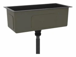 Fregadero de cocina de acero inoxidable hecho a mano