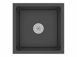 Fregadero de cocina de acero inoxidable hecho a mano
