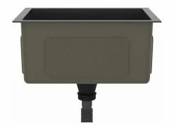 Hot Fregadero de cocina de acero inoxidable hecho a mano Negro