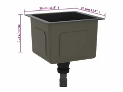 Outlet Fregadero de cocina de acero inoxidable hecho a mano Fregadero