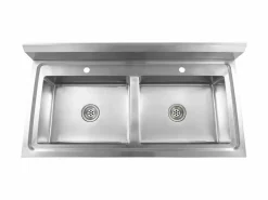 Hot Fregadero de cocina de doble seno de acero inoxidable Fregadero
