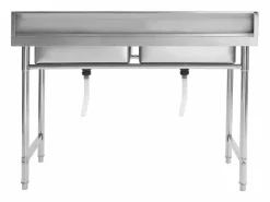 Hot Fregadero de cocina de doble seno de acero inoxidable Fregadero