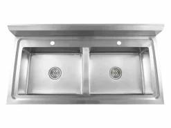 Hot Fregadero de cocina de doble seno de acero inoxidable Fregadero
