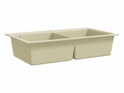 Fregadero de cocina de granito doble