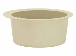 Fregadero de cocina de granito de un seno redondo
