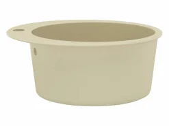 Fregadero de cocina de granito de un seno redondo