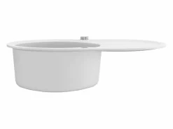 Fregadero de cocina de granito de un seno ovalado