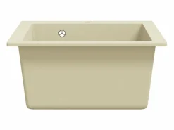 Outlet Fregadero de cocina de granito, fregadero individual, color Fregadero