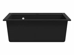 Outlet Fregadero de cocina de granito de un solo tazón Fregadero