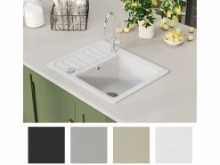 Outlet Fregadero de cocina de granito Blanco