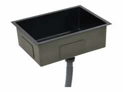 Fregadero de cocina hecho a mano de acero inoxidable