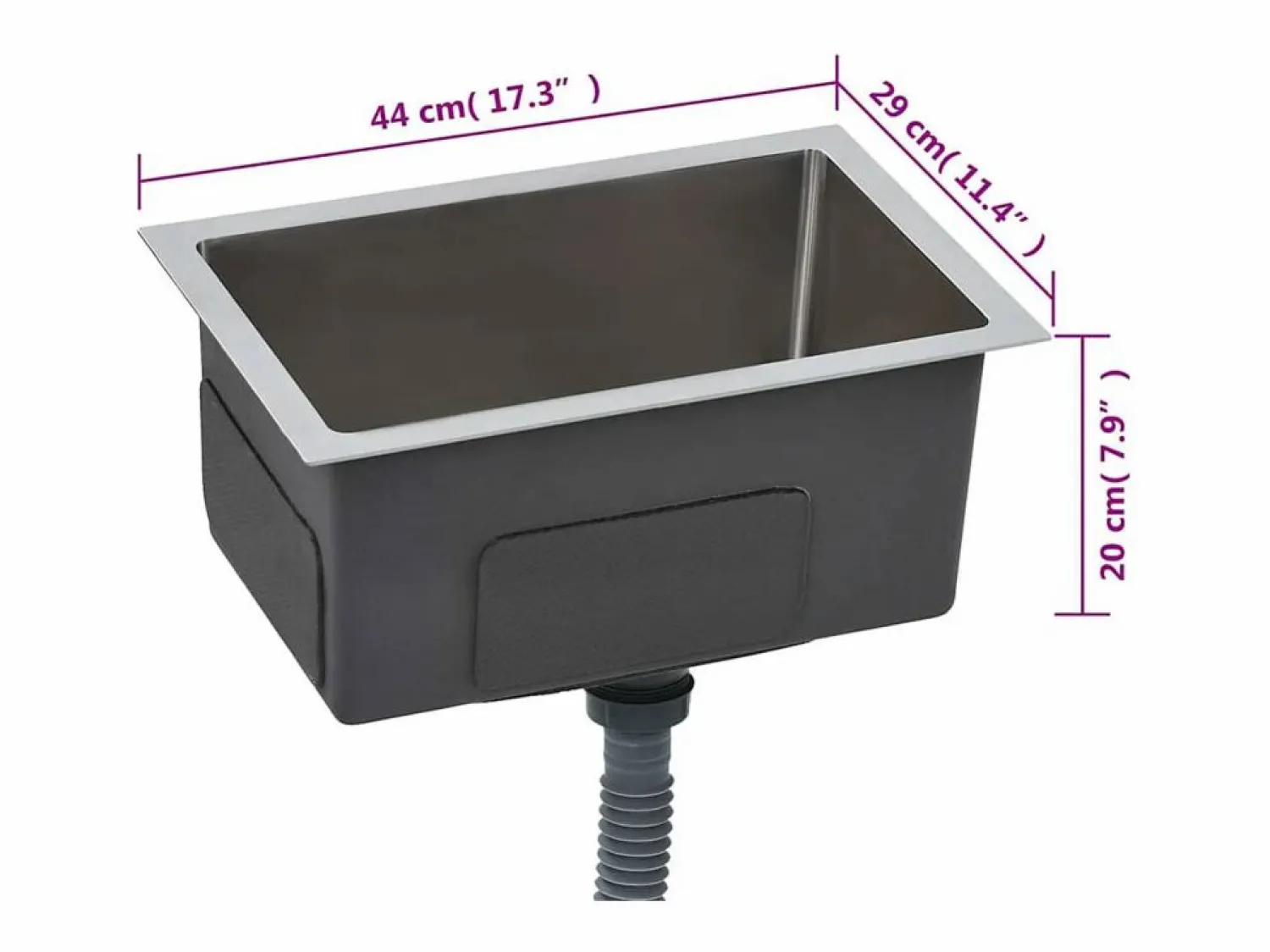 Sale Fregadero de cocina hecho a mano de acero inoxidable Fregadero
