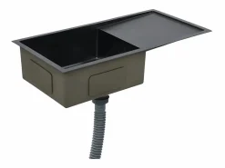 Hot Fregadero de cocina hecho a mano de acero inoxidable Fregadero