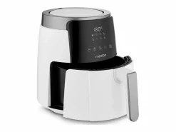 Hot Freidora de Aire Caliente Digital MEDION MD13030 1500W - 4,7L, 8 Programas, Temporizador 60 min, Temperatura hasta 200°C - Blanco