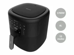Sale Freidora de aire Cecotec Cecofry Bombastik 6000 1700W 6L 12 modos de cocinado Negro