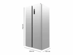 Frigorífico americano Cecotec Bolero CoolMarket SBS 430 E Total No Frost 430L E inox 176,3 cm Plateado