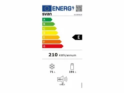 Frigorífico combi Svan SC185502E cíclico 262L E 180 cm