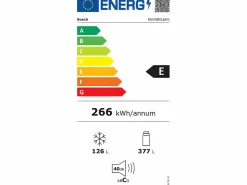 Hot Frigorífico Combinado 376L Frío Ventilado Inox 70cm KGV58VLEAS Electrodomésticos De Frío