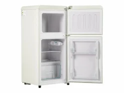 Hauss Spole Frigorífico de 60L con 2 puertas e iluminación LED - Consumo energético 102 kWh/año - crema