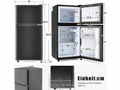 Best Frigorífico de 60L con congelador de 22L y 2 puertas, LED - Electrodomésticos De Frío