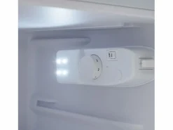 Hauss Spole Frigorífico estilo retro de 72L con 2 puertas e iluminación LED - Congelador de 21L - Blanco