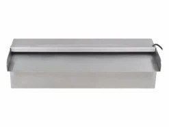 Fuente cascada rectangular LED piscina acero inoxidable 30 cm ES300138