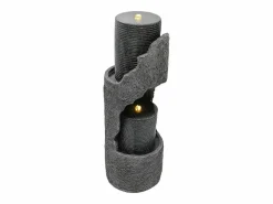 Sale Fuente de jardín para jardín y patio - 34,5 x 34,5 x 100,5 cm - con LED + bomba de agua - Resina - Fuente Agua