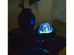 New Fuente de resina de interior con LED de sílice Estatua