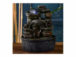 Hot Fuente de resina natural Satya Estatua