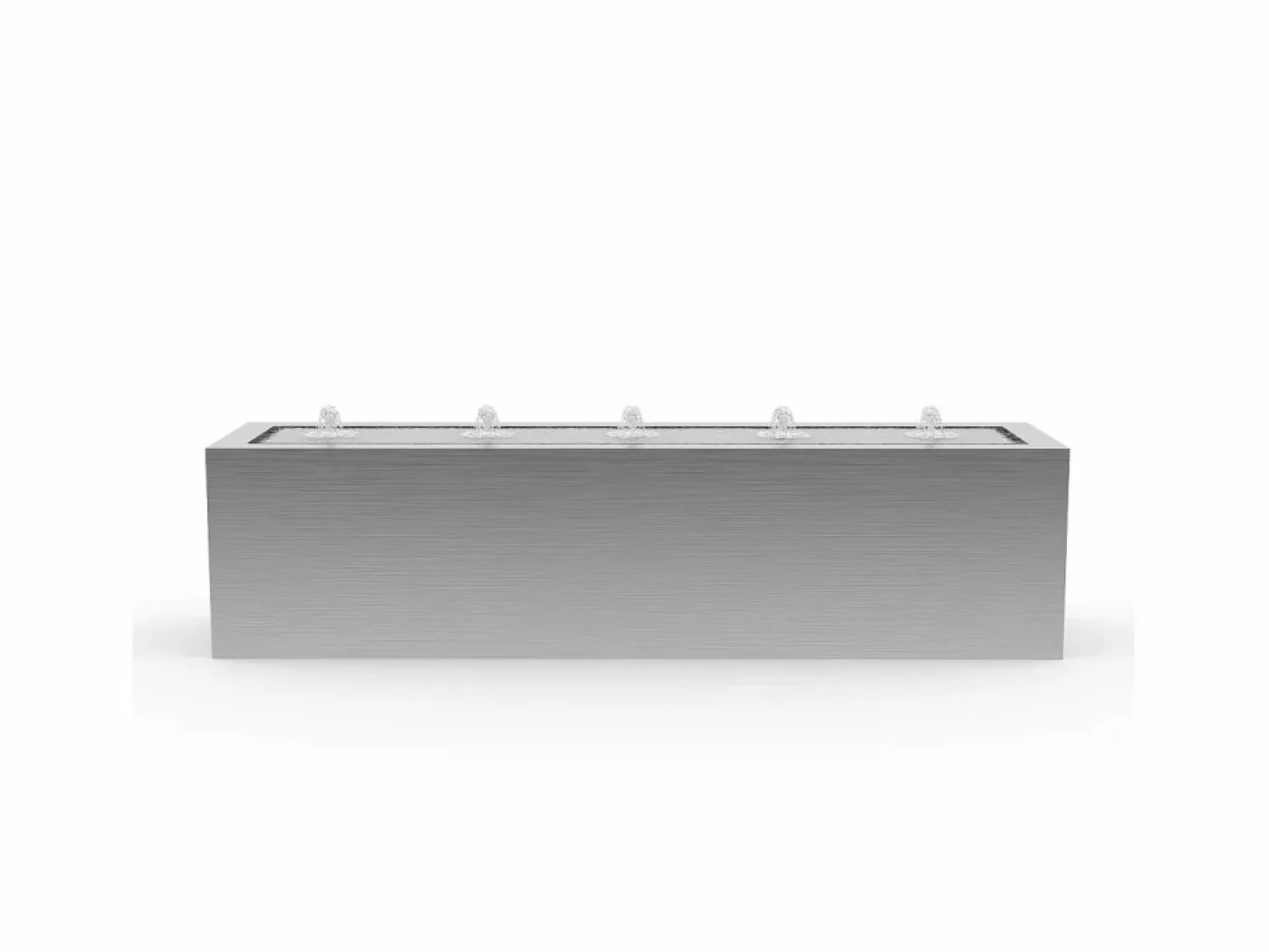 New MYLIA Fuente exterior de acero inoxidable, An. 120 x Alt. 30 cm, , LUNARA Plateado