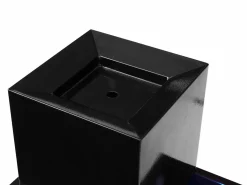 Online Fuente exterior de acero inoxidable con LED - Alt. 65 cm - Plateado - CARDINA Fuente Agua|Decoración De Jardín