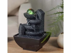 Zen Arôme Fuente moderna de resina Lopo Gris