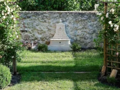 Sale Habitat et jardin Fuente mural "Baccarat" de piedra reconstituida para jardín - 86 x 51 x 111 cm Beige