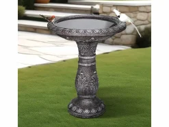Hot Fuente para pájaros moderna, de hormigón reforzado con fibra, color , con lavabo (51x51x62cm) Fuente Agua