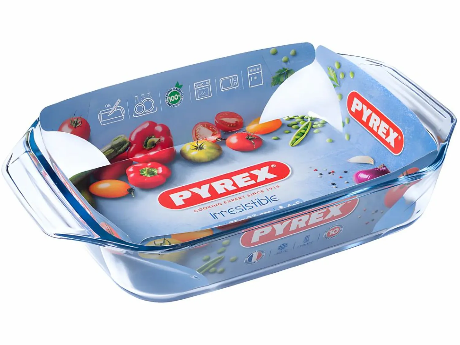 Pyrex Fuente rectangular Let's Share vidrio 35x23,1x6,5 cm
