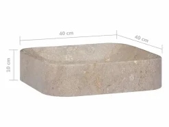 Garden Furniture Fullerton Lavabo mármol 40x40x10 cm