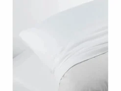 Douceur d'intérieur Funda de Almohada Acolchada "Molly" 50x70 cm 100% Algodón , Lavable a Máquina, Made in Europe Blanco