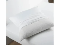 Douceur d'intérieur Funda de Almohada Acolchada "Molly" 50x70 cm 100% Algodón , Lavable a Máquina, Made in Europe Blanco