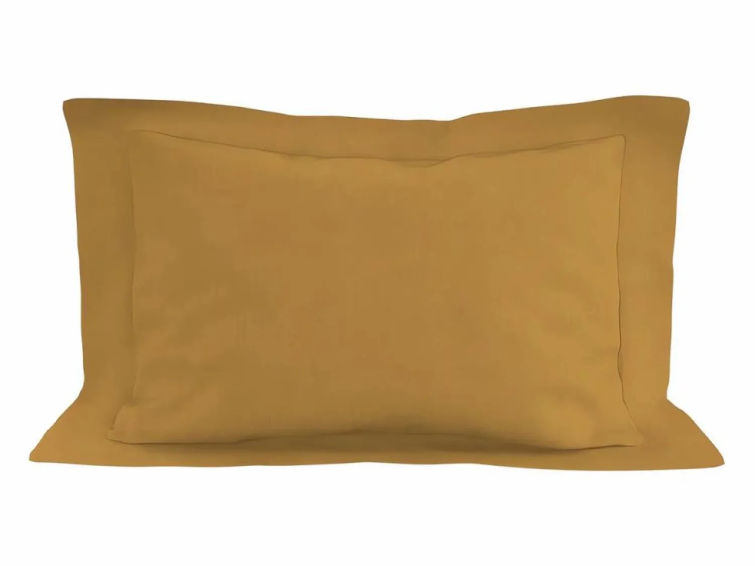 Online Funda de almohada de algodón 57 hilos 50x70 cm LISO mostaza Funda De Almohada