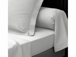 Discount Promo Linge Funda de Almohada de Algodón Percal 85x185cm Certificado Oeko-Tex Blanco