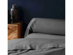 Promo Linge Funda de Almohada "Lina" 85x185cm 100% Algodón Antracita Certificado Oeko-TEX Gris