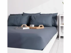 Clearance Funda de almohada lisa 50x70 cm ZZZ denim Funda De Almohada