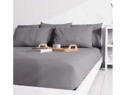 Online Soleil d'ocre Funda de almohada lisa 50x70 cm ZZZ Gris